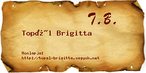 Topál Brigitta névjegykártya