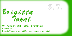 brigitta topal business card